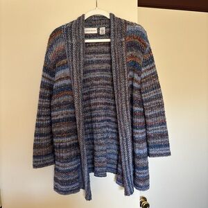 Alfred Dunner Multicolor Striped Cardigan